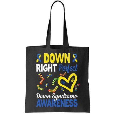 Down Right Perfect Down Syndrome Awareness Heart Sock Bag