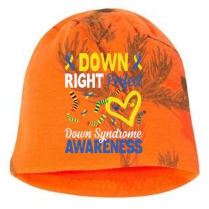 Down Right Perfect Down Syndrome Awareness Heart Sock Kati - Camo Knit Beanie