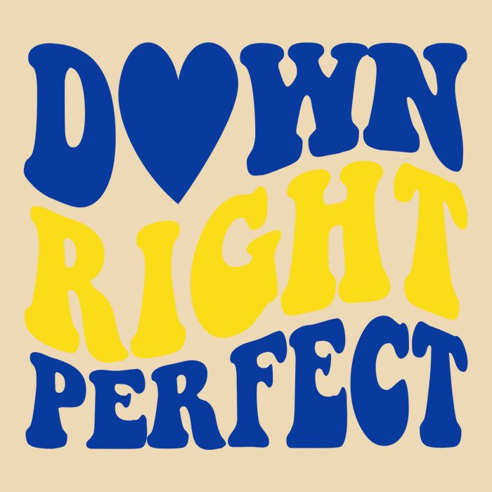 Down Right Perfect Down Syndrome Awareness Drawstring Bag