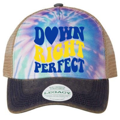 Down Right Perfect Down Syndrome Awareness Legacy Tie Dye Trucker Hat