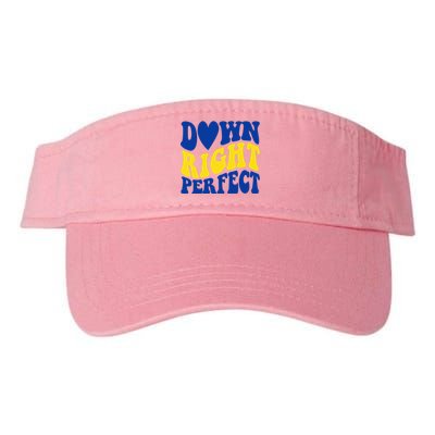 Down Right Perfect Down Syndrome Awareness Valucap Bio-Washed Visor