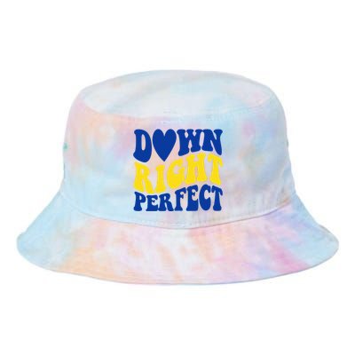 Down Right Perfect Down Syndrome Awareness Tie Dye Newport Bucket Hat