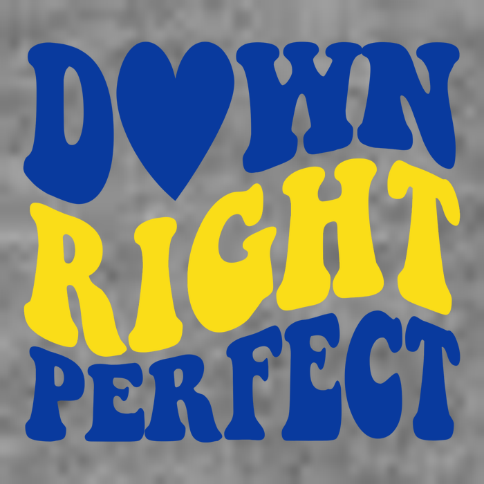 Down Right Perfect Down Syndrome Awareness Toddler T-Shirt