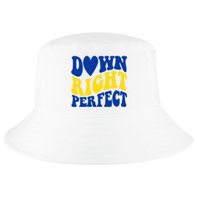 Down Right Perfect Down Syndrome Awareness Cool Comfort Performance Bucket Hat