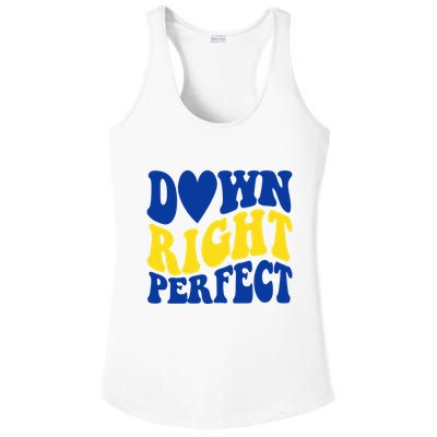 Down Right Perfect Down Syndrome Awareness Ladies PosiCharge Competitor Racerback Tank