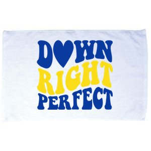 Down Right Perfect Down Syndrome Awareness Microfiber Hand Towel