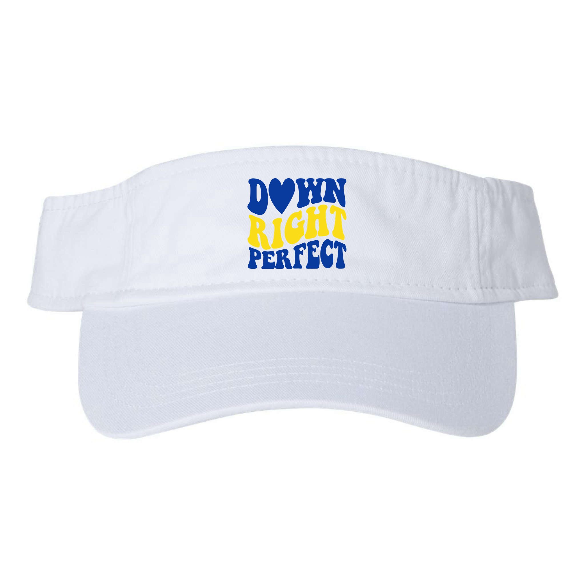 Down Right Perfect Down Syndrome Awareness Visor
