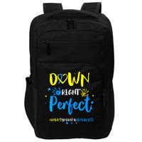 Down Right Perfect Down Syndrome Awareness Ribbon Impact Tech Backpack