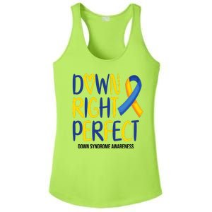 Down Right Perfect Down Syndrome Awareness Ladies PosiCharge Competitor Racerback Tank