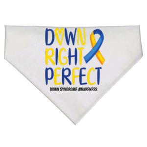 Down Right Perfect Down Syndrome Awareness USA-Made Doggie Bandana