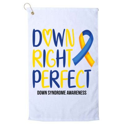 Down Right Perfect Down Syndrome Awareness Golf Towel