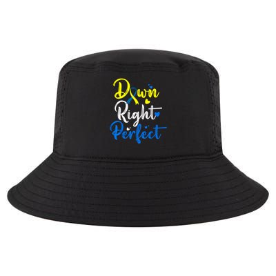 Down Right Perfect Down Syndrome Awareness Cool Comfort Performance Bucket Hat