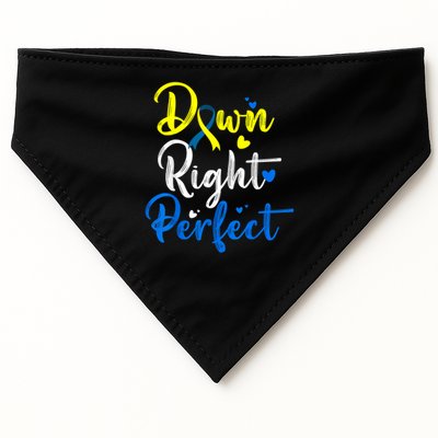 Down Right Perfect Down Syndrome Awareness USA-Made Doggie Bandana