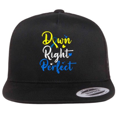 Down Right Perfect Down Syndrome Awareness Flatbill Hat