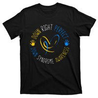 down right perfect down syndrome awareness T-Shirt