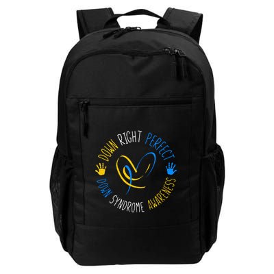 down right perfect down syndrome awareness Backpack