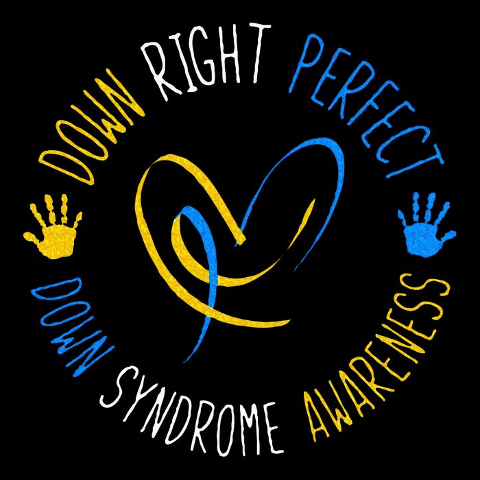 down right perfect down syndrome awareness 16 in Basic Backpack
