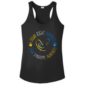 down right perfect down syndrome awareness Ladies PosiCharge Competitor Racerback Tank