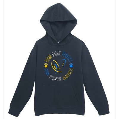 down right perfect down syndrome awareness Urban Pullover Hoodie