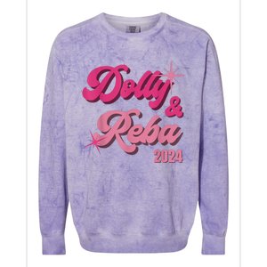 Dolly Reba Pink Groovy Style Colorblast Crewneck Sweatshirt