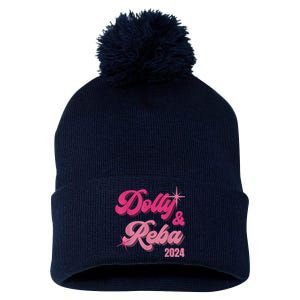 Dolly Reba Pink Groovy Style Pom Pom 12in Knit Beanie