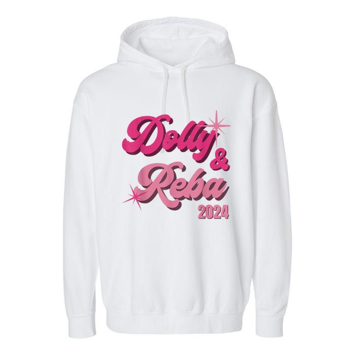 Dolly Reba Pink Groovy Style Garment-Dyed Fleece Hoodie