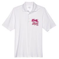 Dolly Reba Pink Groovy Style Men's Origin Performance Pique Polo