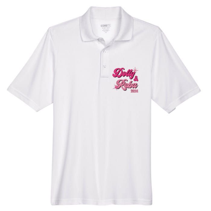 Dolly Reba Pink Groovy Style Men's Origin Performance Pique Polo