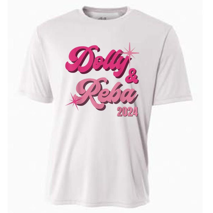 Dolly Reba Pink Groovy Style Cooling Performance Crew T-Shirt