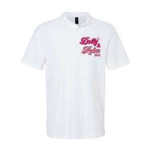 Dolly Reba Pink Groovy Style Softstyle Adult Sport Polo