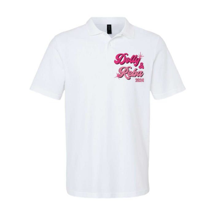 Dolly Reba Pink Groovy Style Softstyle Adult Sport Polo