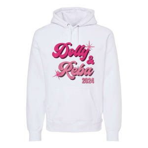 Dolly Reba Pink Groovy Style Premium Hoodie