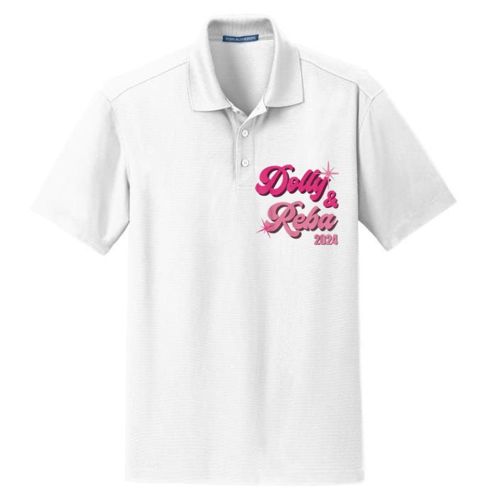 Dolly Reba Pink Groovy Style Dry Zone Grid Polo