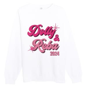 Dolly Reba Pink Groovy Style Premium Crewneck Sweatshirt