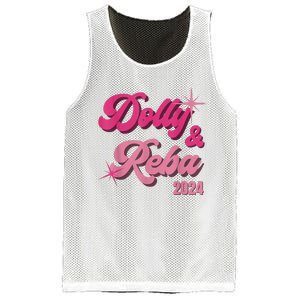 Dolly Reba Pink Groovy Style Mesh Reversible Basketball Jersey Tank