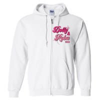 Dolly Reba Pink Groovy Style Full Zip Hoodie