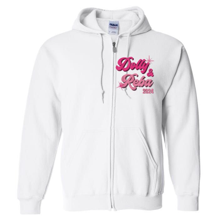 Dolly Reba Pink Groovy Style Full Zip Hoodie