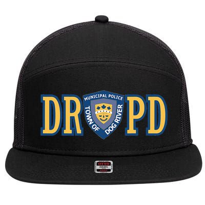 Dog River Police Department 7 Panel Mesh Trucker Snapback Hat