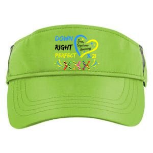 Down Right Perfect Down Syndrome Awareness Adult Drive Performance Visor