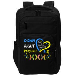 Down Right Perfect Down Syndrome Awareness Impact Tech Backpack