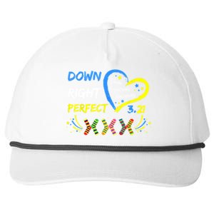 Down Right Perfect Down Syndrome Awareness Snapback Five-Panel Rope Hat