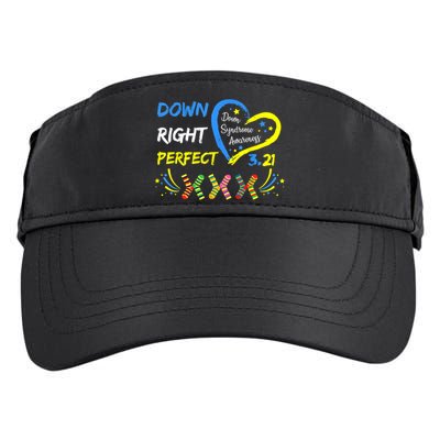 Down Right Perfect Down Syndrome Awareness Adult Drive Performance Visor