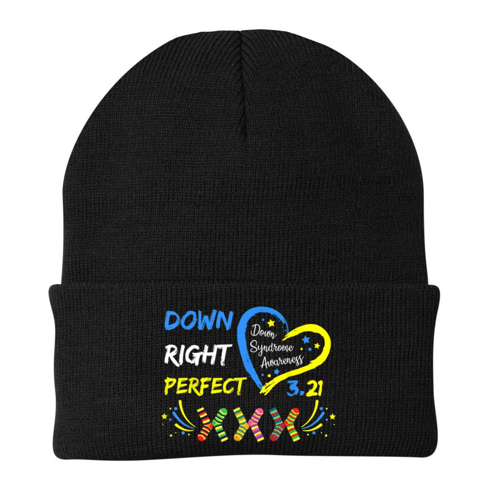 Down Right Perfect Down Syndrome Awareness Beanie