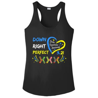 Down Right Perfect Down Syndrome Awareness Ladies PosiCharge Competitor Racerback Tank