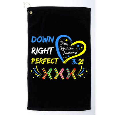 Down Right Perfect Down Syndrome Awareness Golf Towel