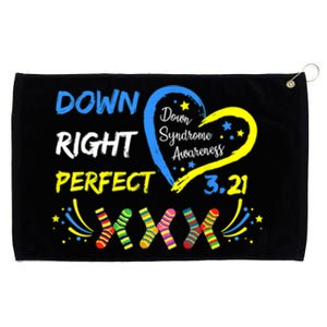 Down Right Perfect Down Syndrome Awareness Grommeted Golf Towel