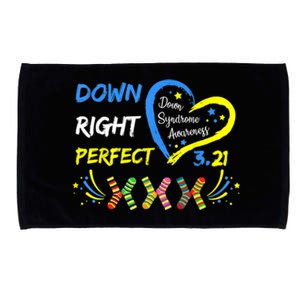 Down Right Perfect Down Syndrome Awareness Microfiber Hand Towel