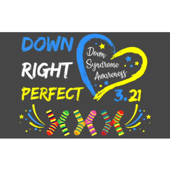 Down Right Perfect Down Syndrome Awareness Bumper Sticker