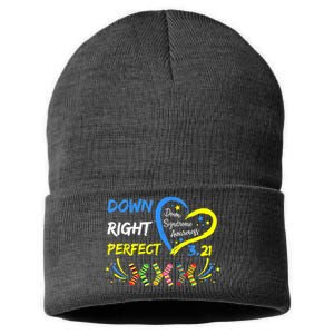 Down Right Perfect Down Syndrome Awareness Sustainable Knit Beanie