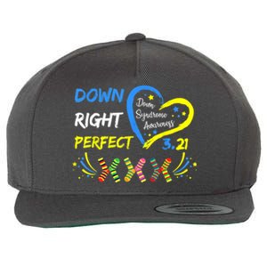 Down Right Perfect Down Syndrome Awareness Wool Snapback Cap